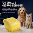 SoftLather Shampoo-Dispensing Pet Bath Brush