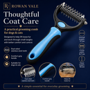 CoatEase Dual-Sided Dog Undercoat Rake