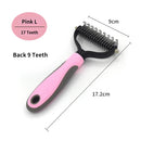 CoatEase Dual-Sided Dog Undercoat Rake