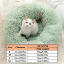 CloudNest Plush Donut Pet Bed