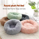 CloudNest Plush Donut Pet Bed