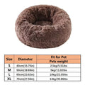 CloudNest Plush Donut Pet Bed