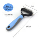 CoatEase Dual-Sided Dog Undercoat Rake