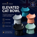 PawServe Raised & Angled Cat Bowl