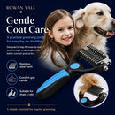 CoatEase Dual-Sided Dog Undercoat Rake